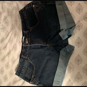 Denim shorts